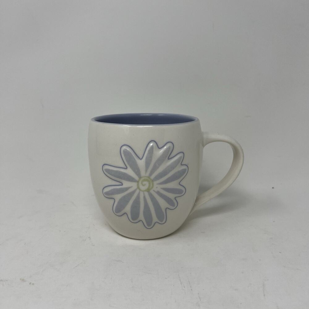 Starbucks 2006 3D Sculpted Flower Coffee Mug Cup Lavender 14oz